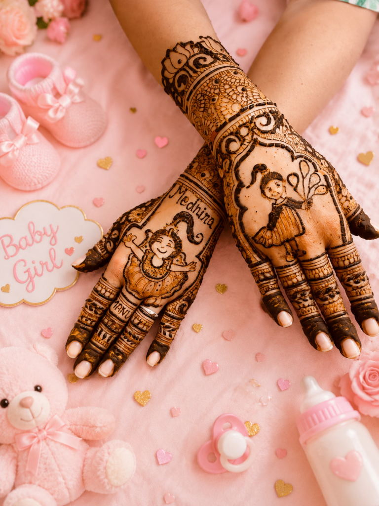 Baby shower mehndi