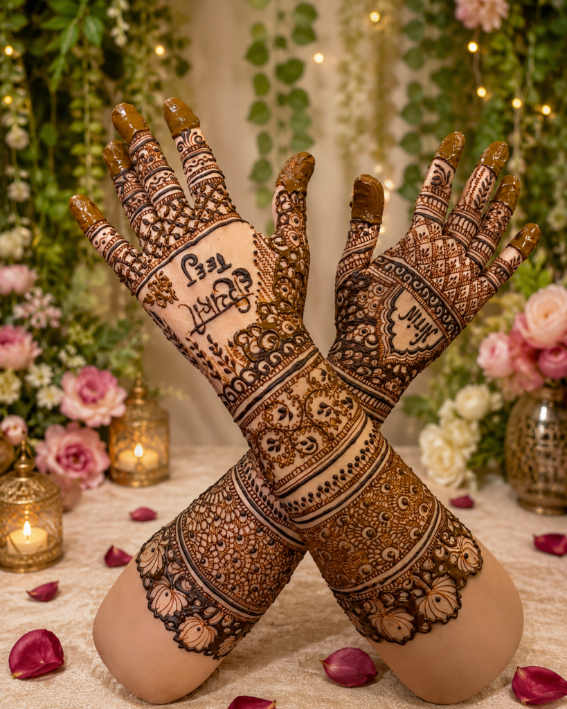 Back hand mehndi
